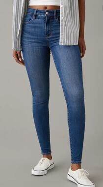 SUN SALE   American Eagle X-Long High Rise Jeggings Size 8